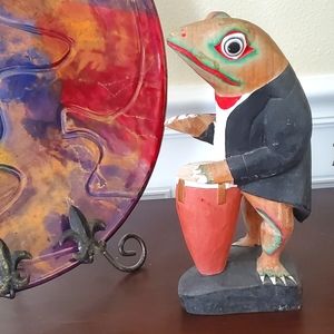 Rare Wood Frog Bongo